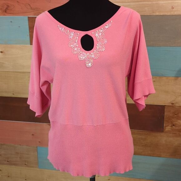 MEDIUM SUPER soft cable and gauge blouse beaded - Picture 1 of 4